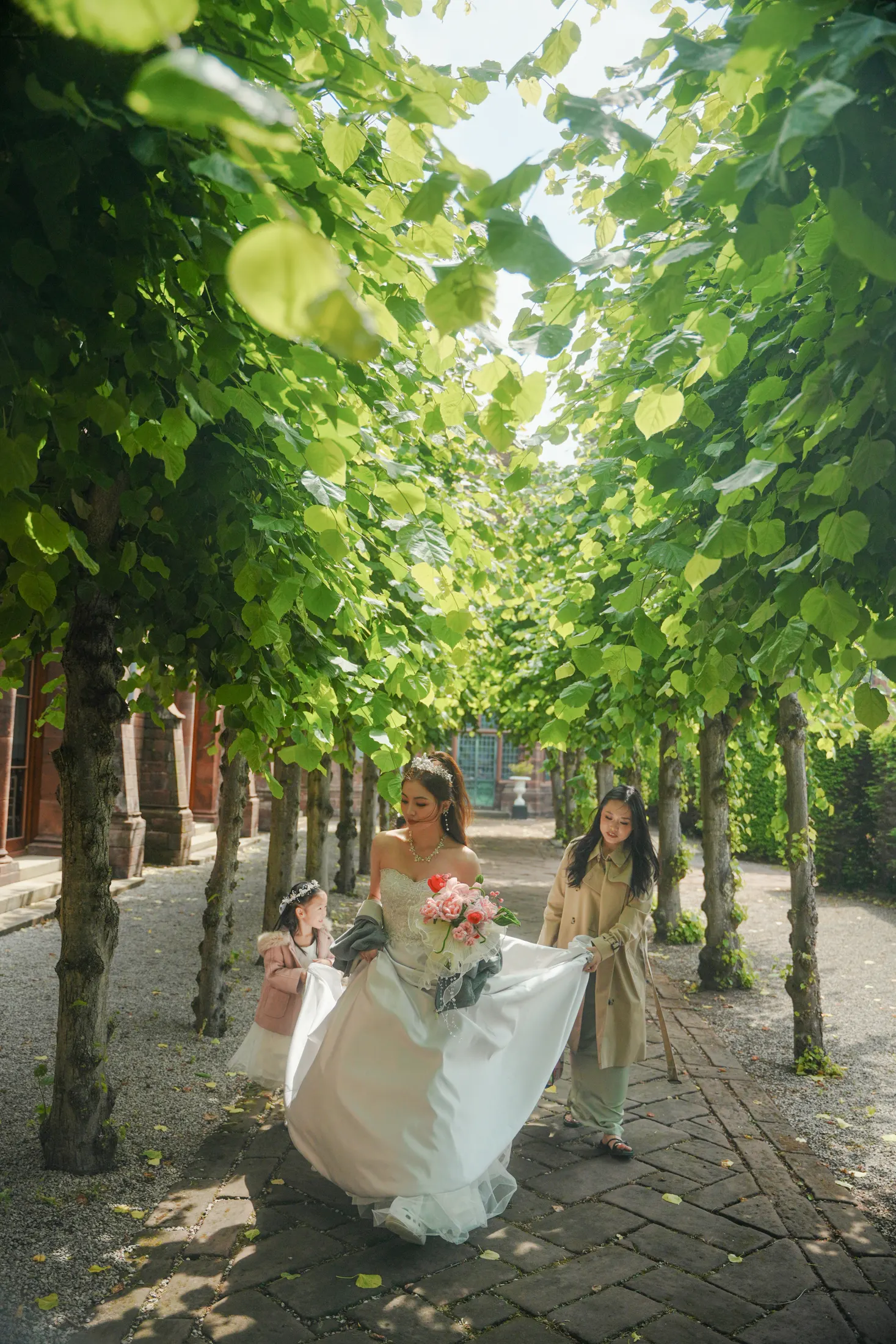 Wedding preparations in England