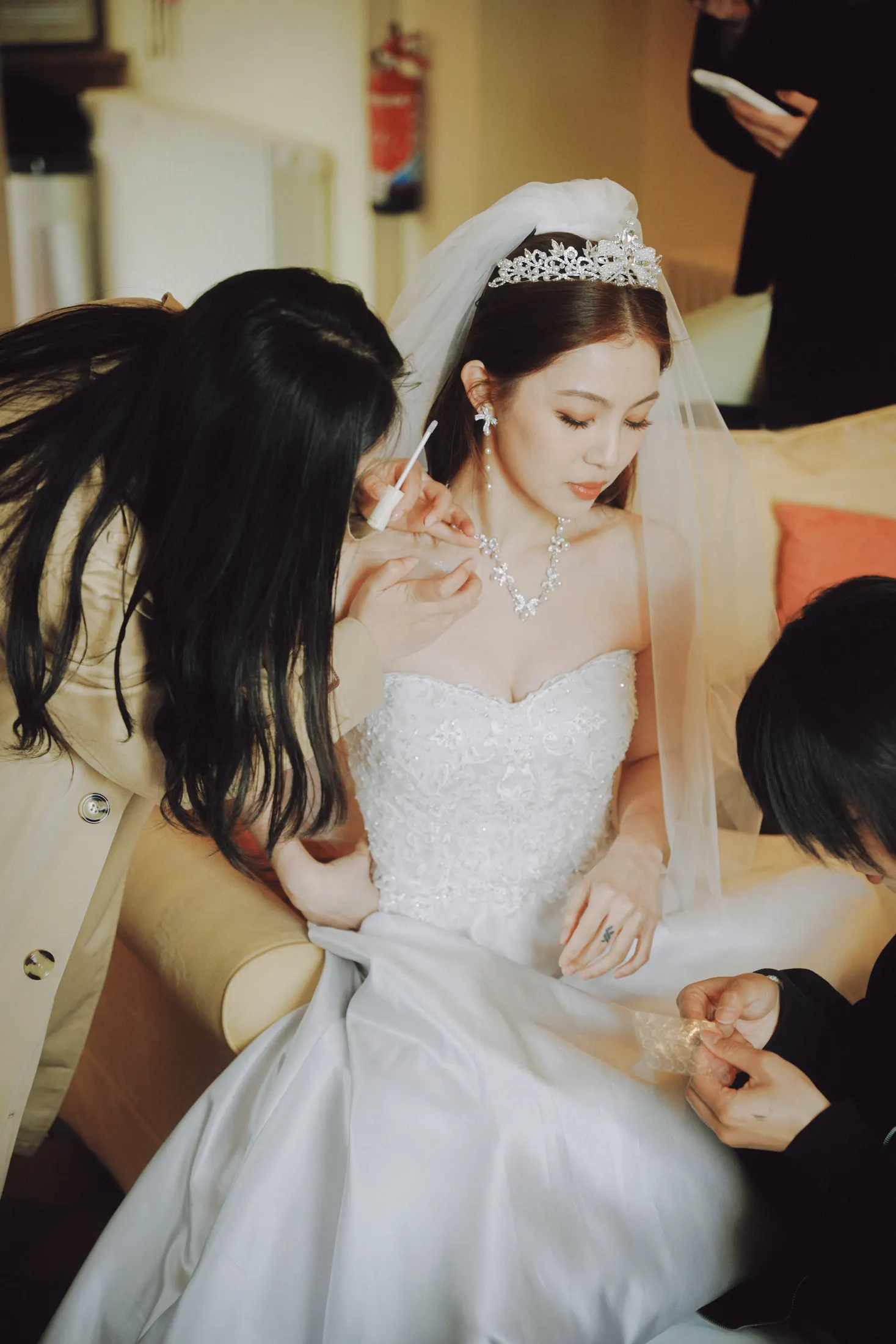 Wedding preparations in England