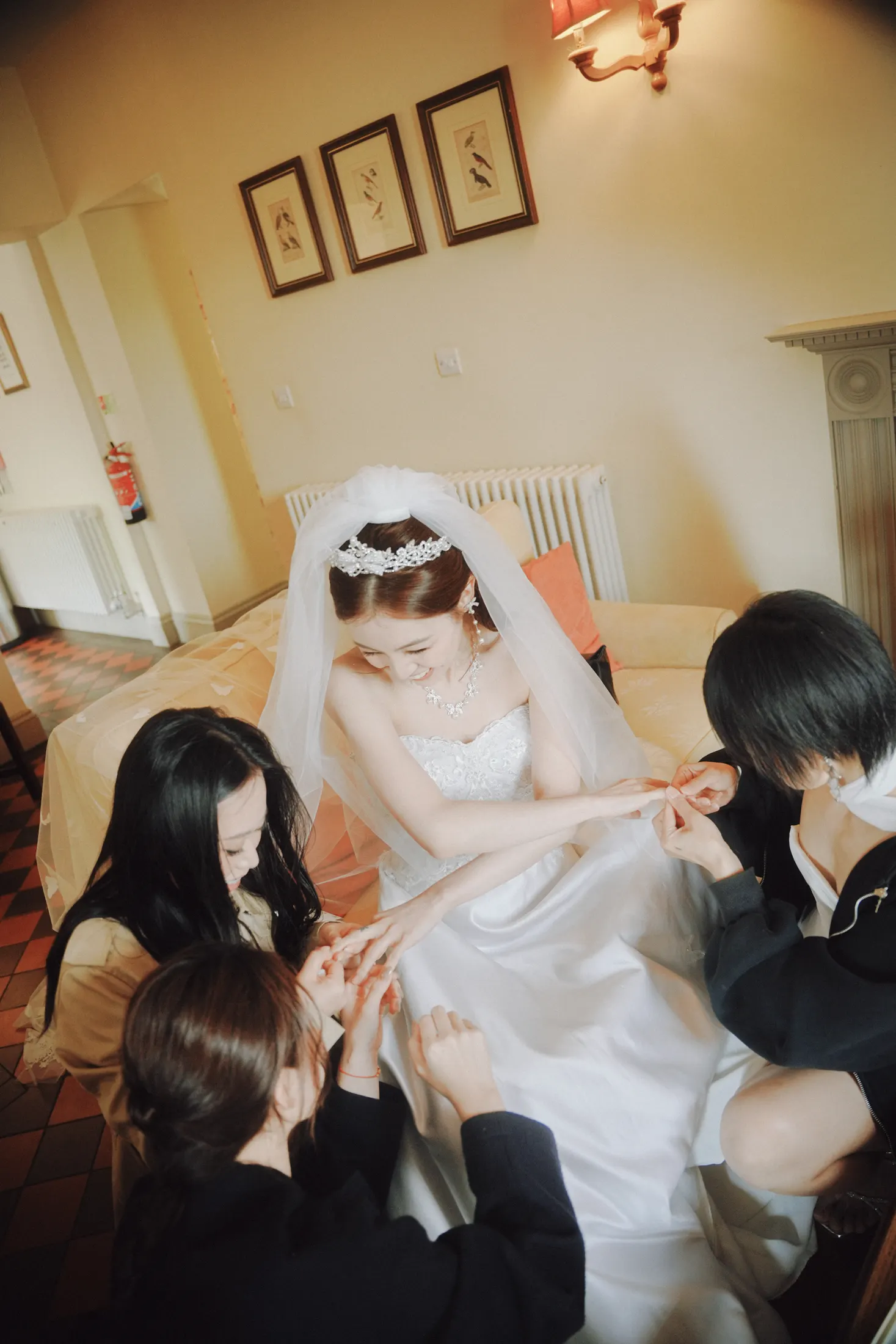 Wedding preparations in England