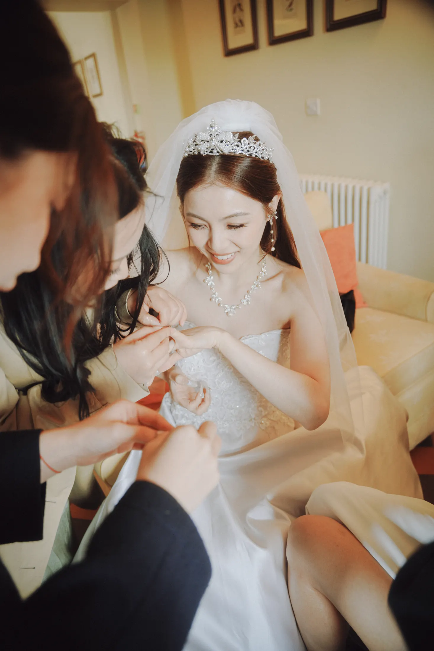 Wedding preparations in England