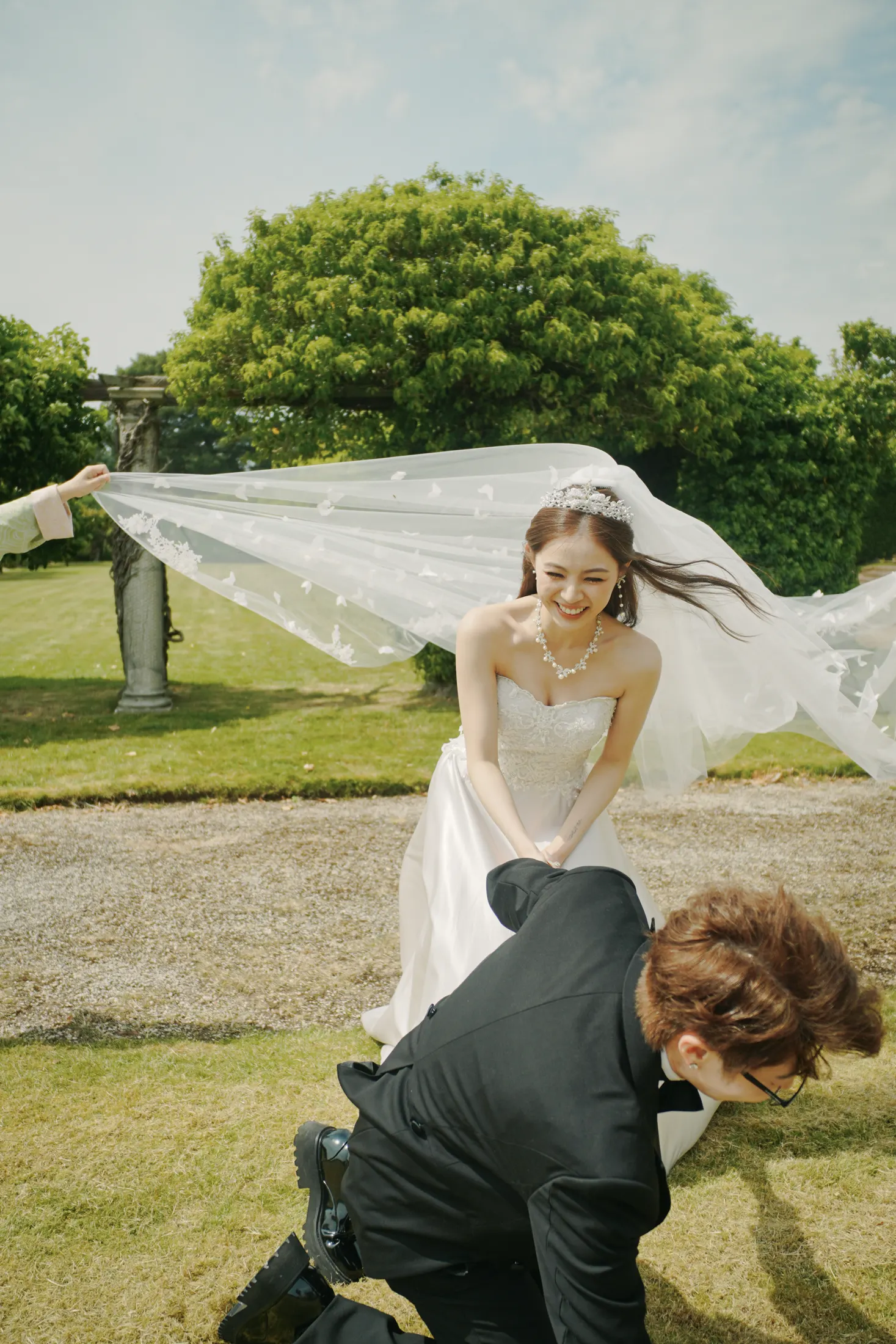 Newlywed portraits in England