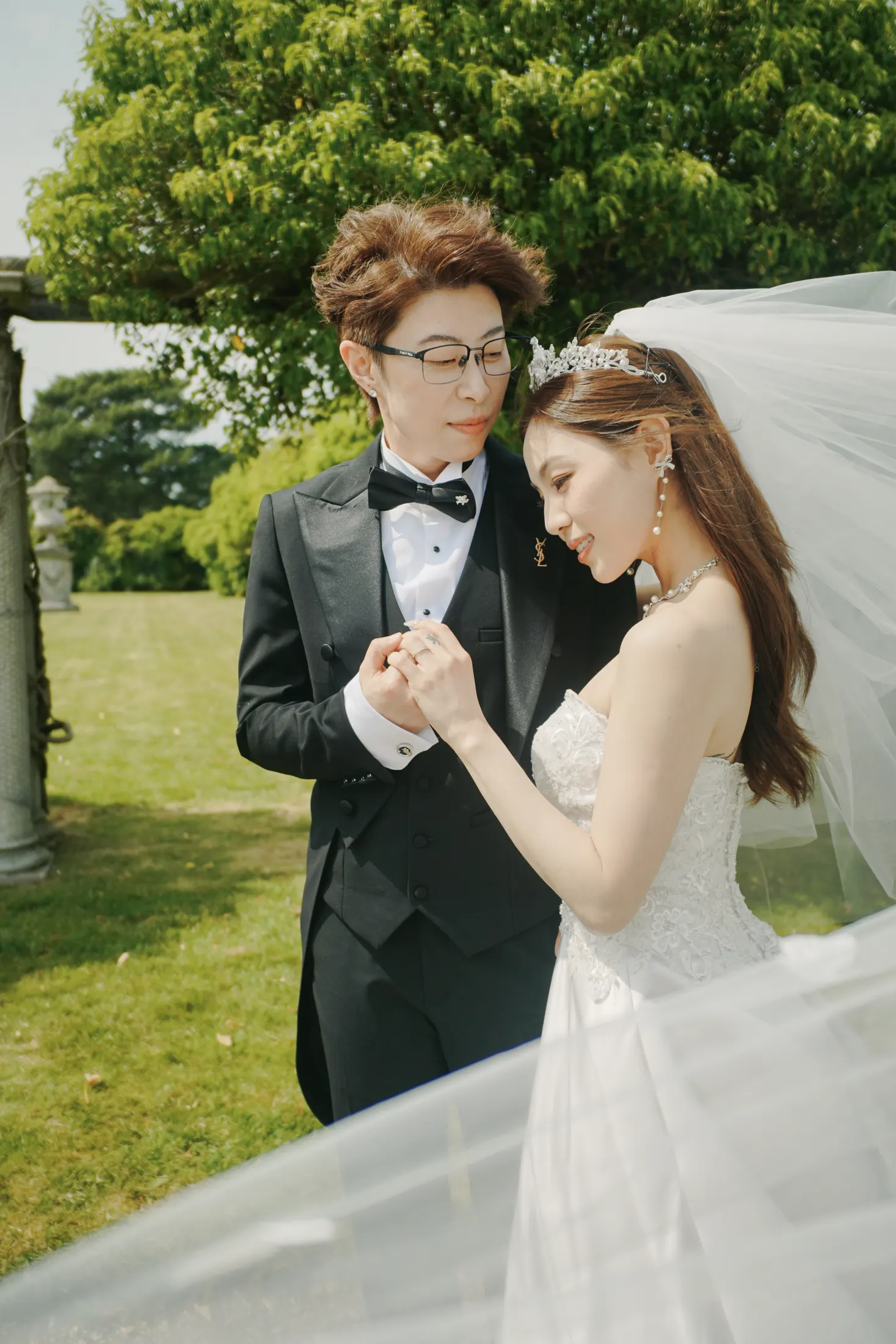Newlywed portraits in England