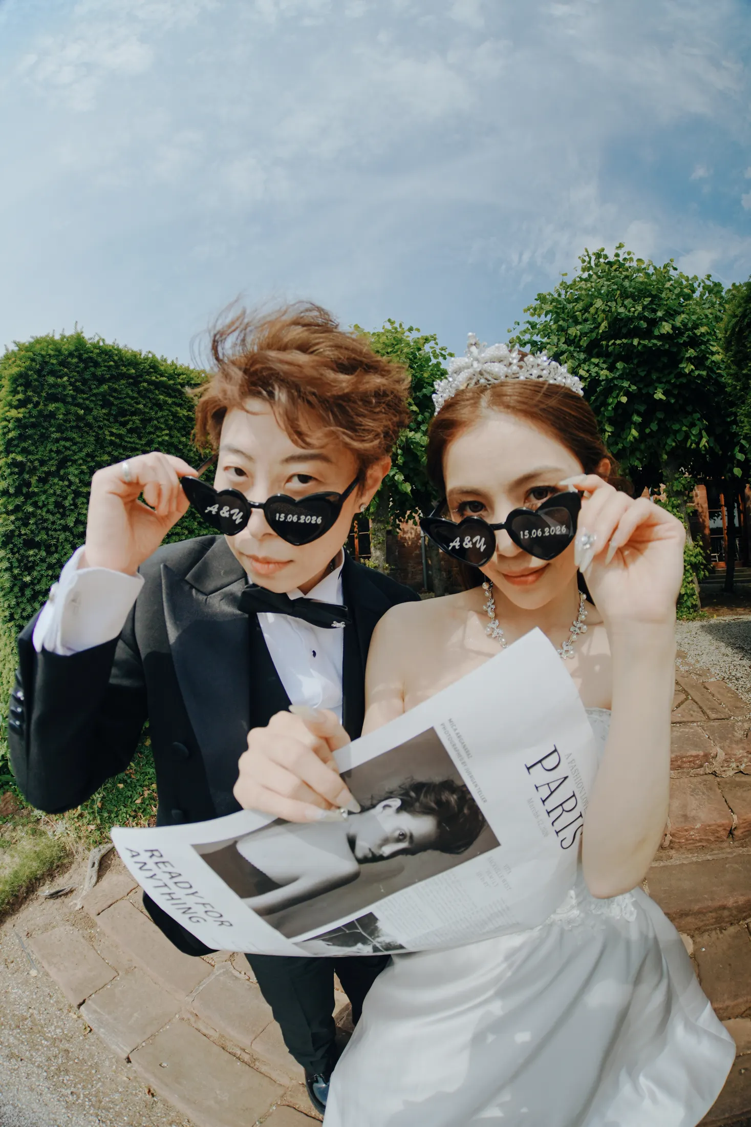 Newlywed portraits in England