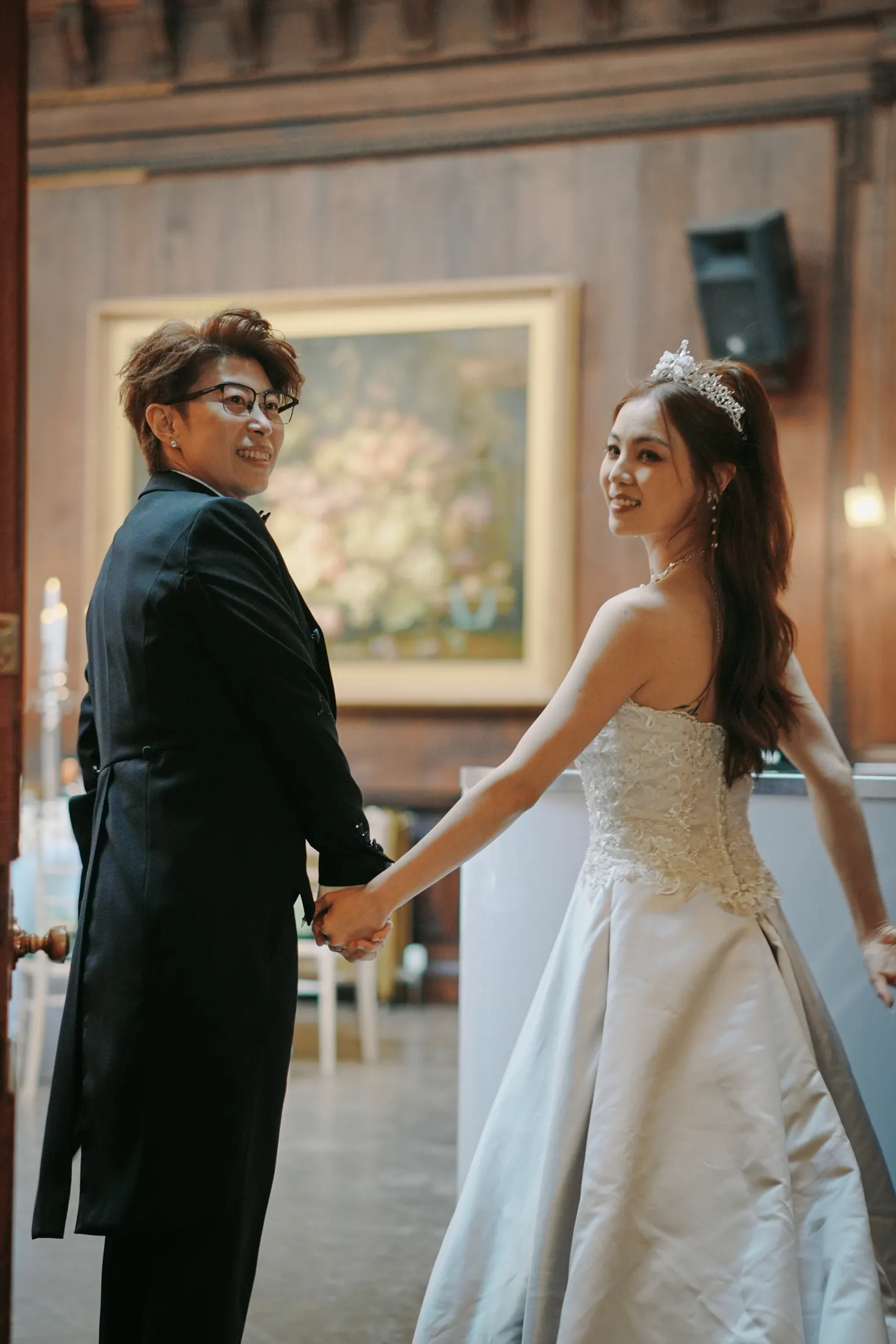 Newlywed portraits in England