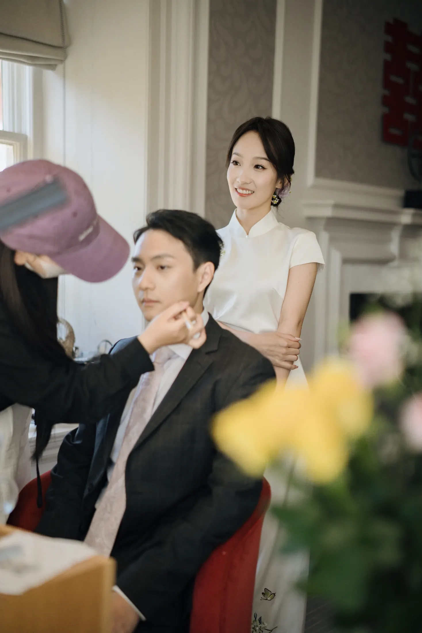 Wedding preparations in Barnatt Hill
