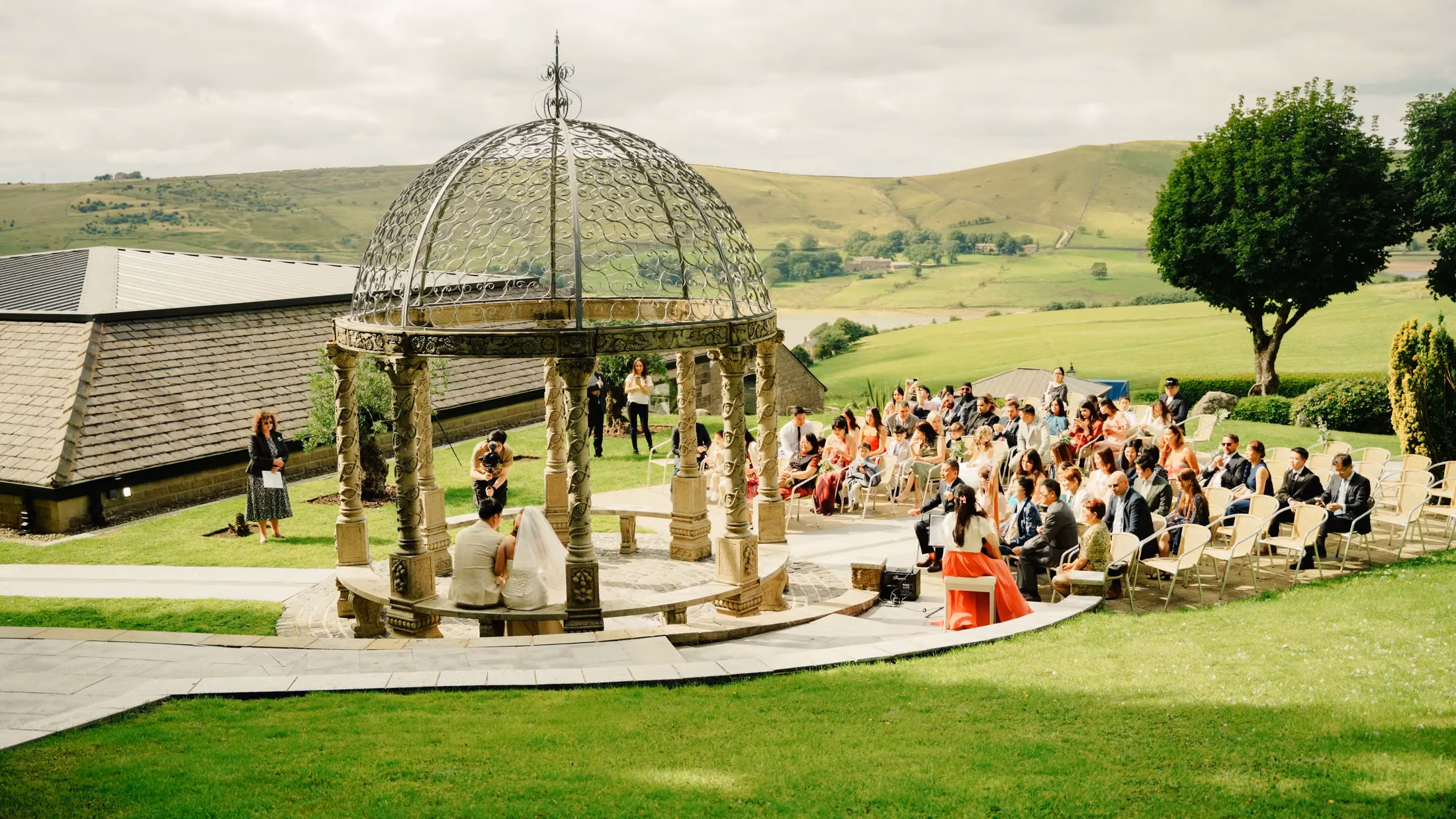 Newlywed portraits in England