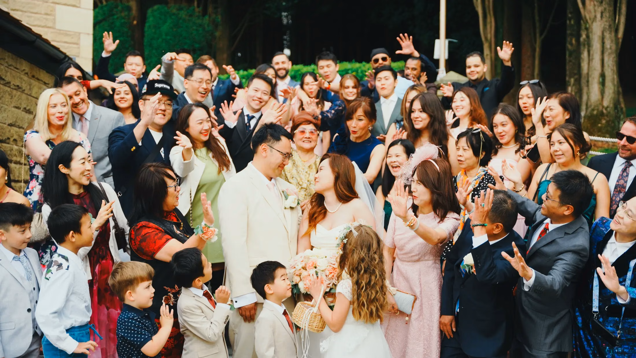 Newlywed portraits in England