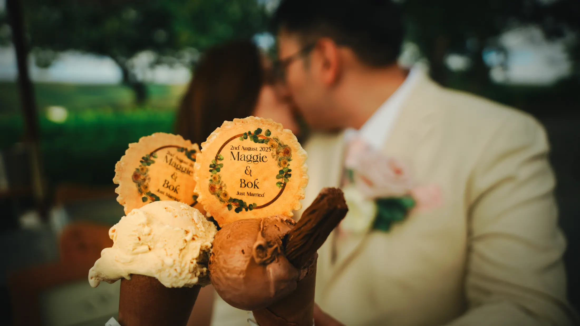 Newlywed portraits in England