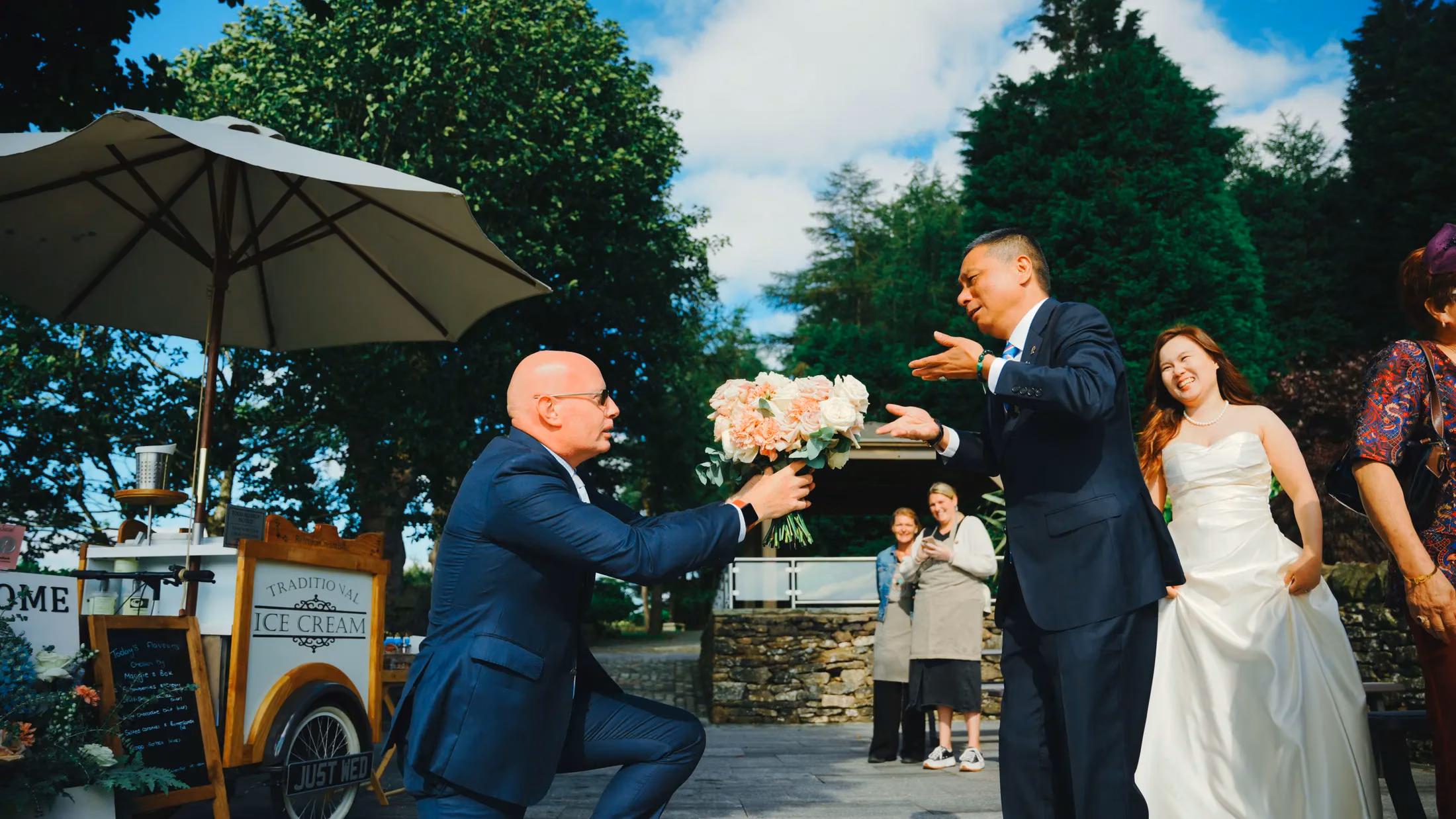Wedding celebration in England