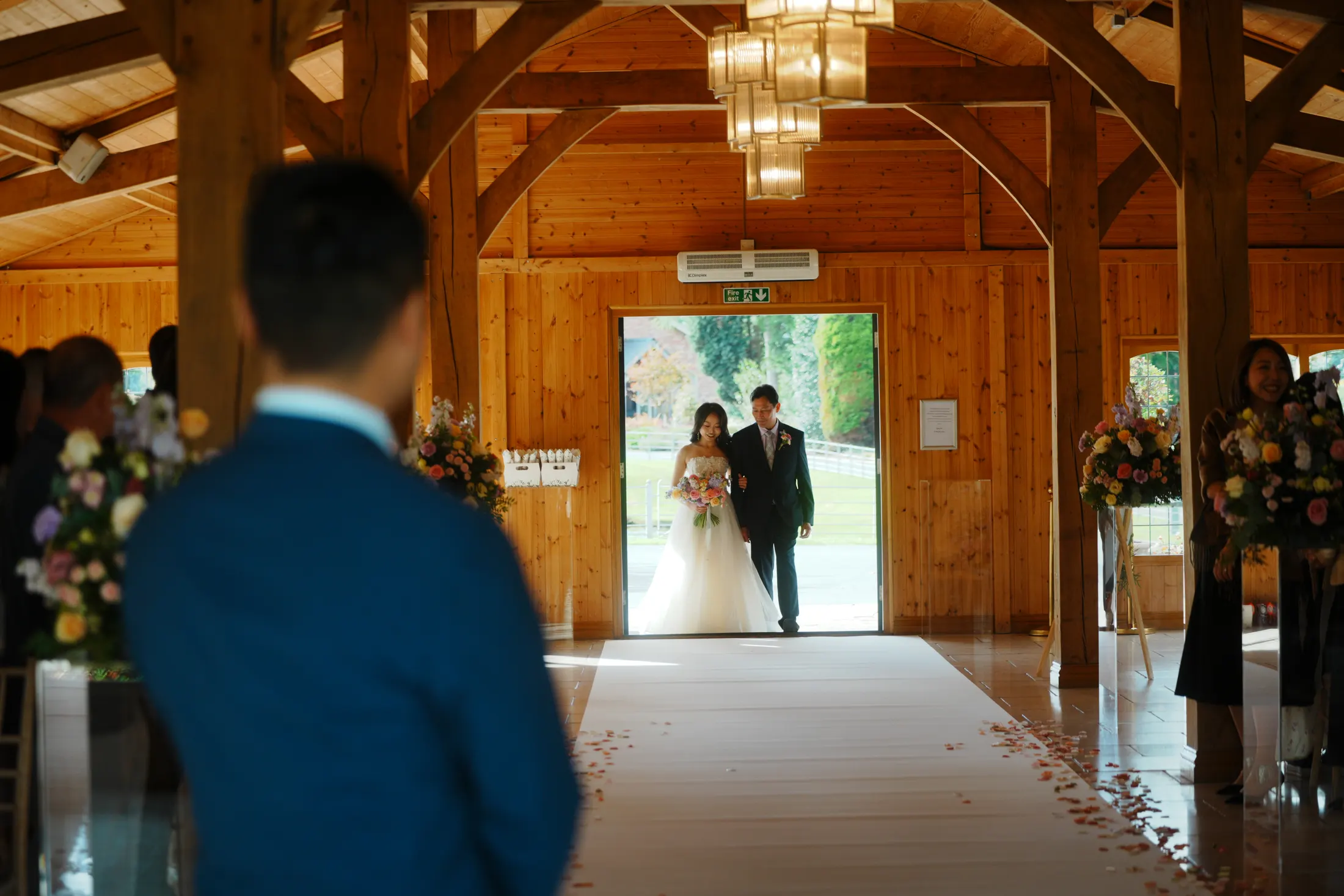 Wedding ceremony in Colshaw Hall