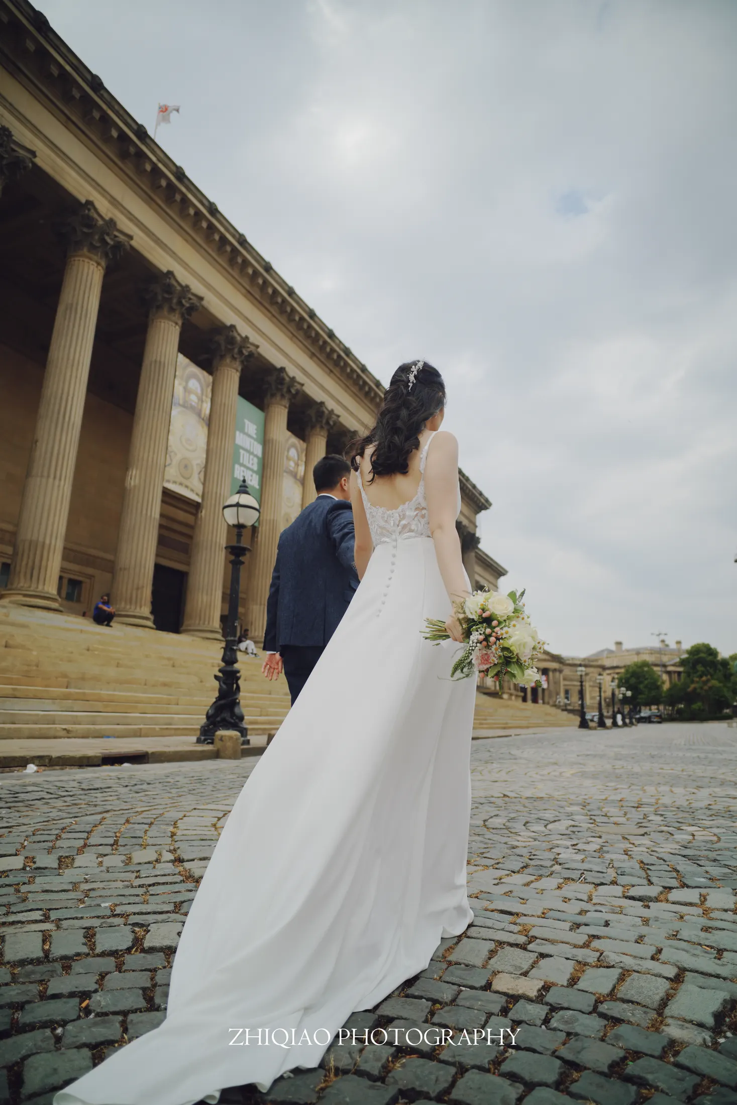 Newlywed portraits in Liverpool
