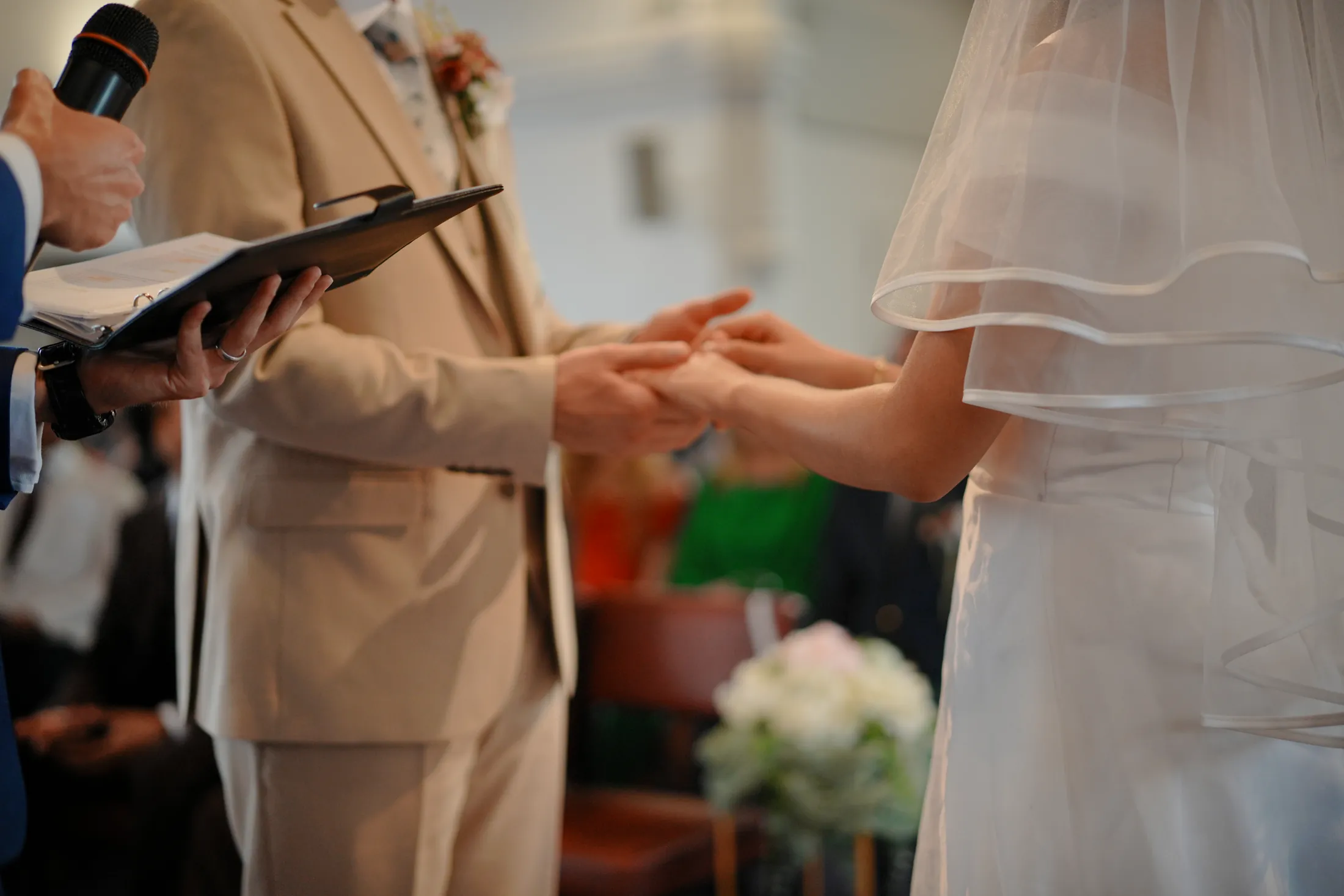 Wedding preparations in England