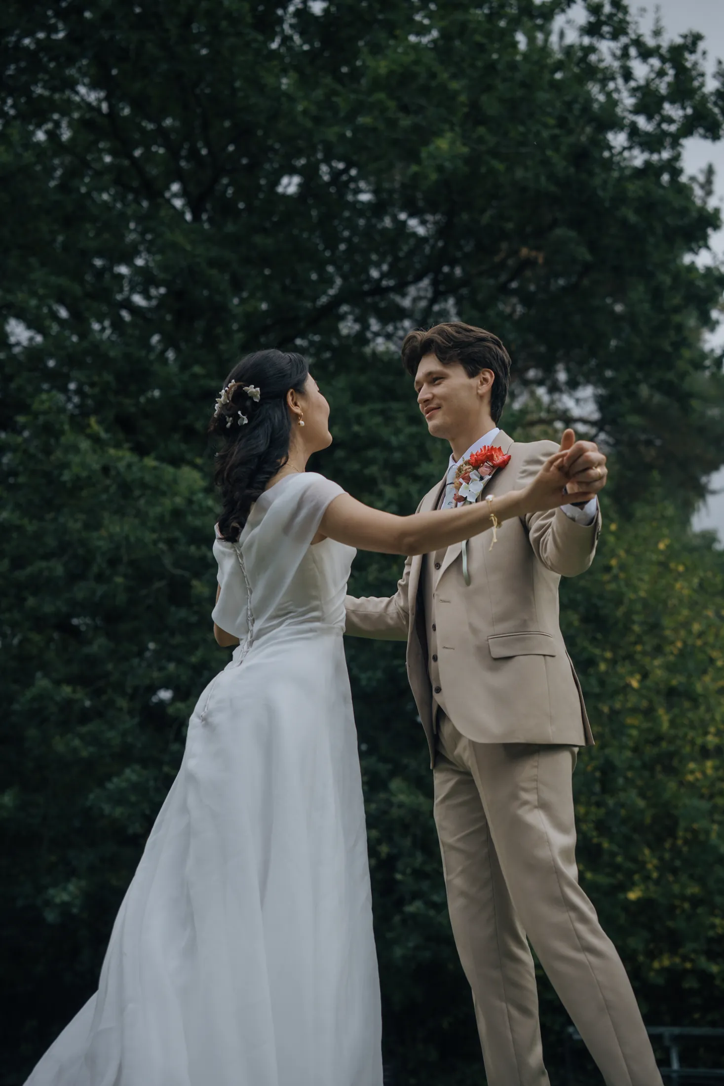 Newlywed portraits in England
