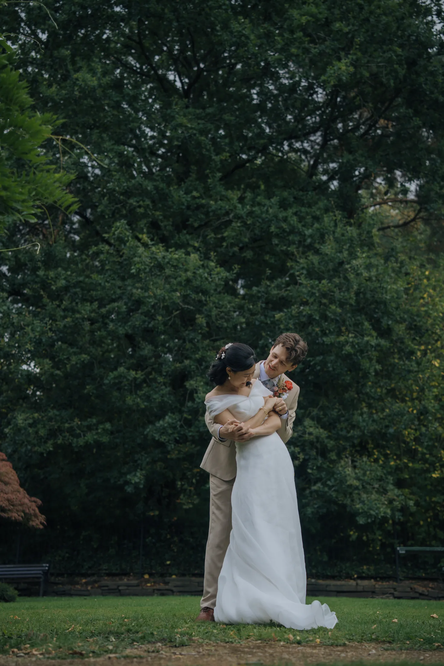 Newlywed portraits in England